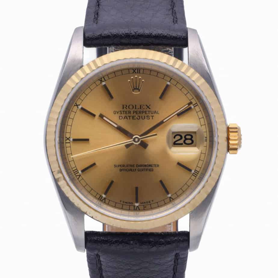 Rolex Datejust: Model 16233. 36mm Steel & Yellow Gold Case and ...