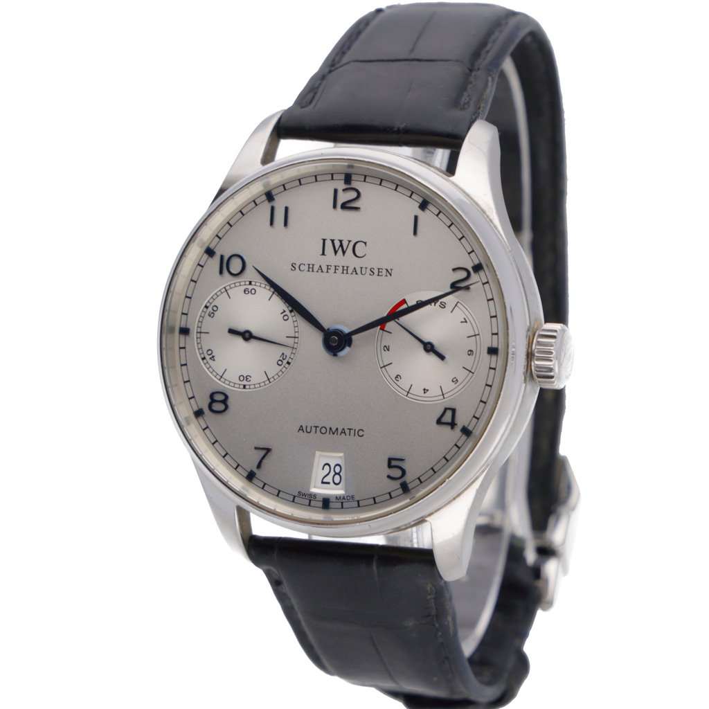 IWC Portugieser Automatic: Model . 42mm Steel Case and Silver Dial. SKU ...