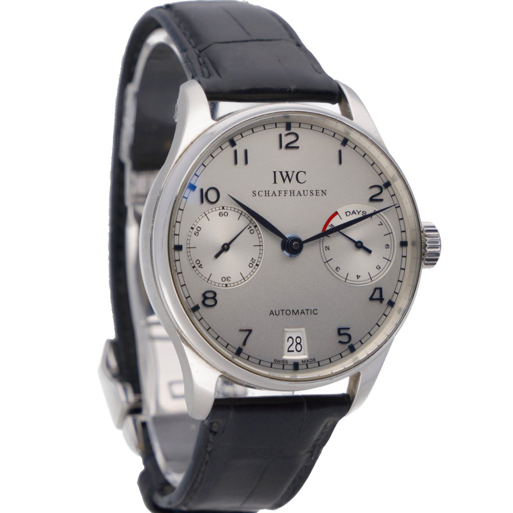 IWC Portugieser Automatic: Model . 42mm Steel Case and Silver Dial. SKU ...